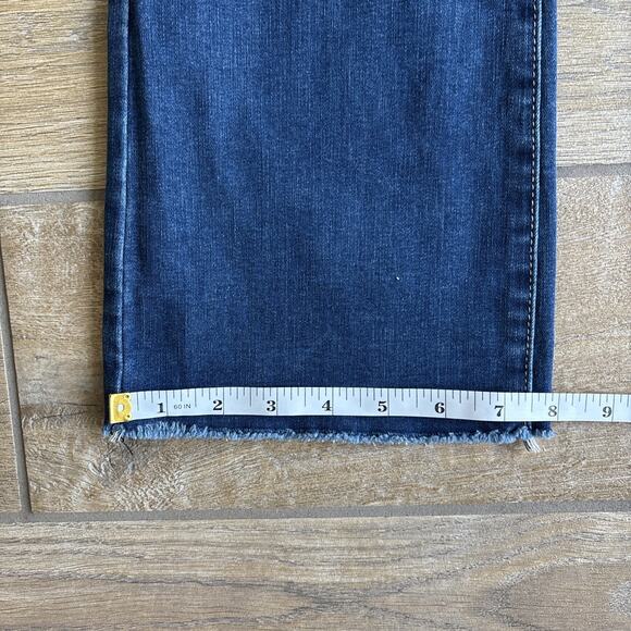 NYDJ Womens Size 6 Jeans Slim Bootcut Slimming Raw Edge Hem Cool Embrace - Picture 8 of 14